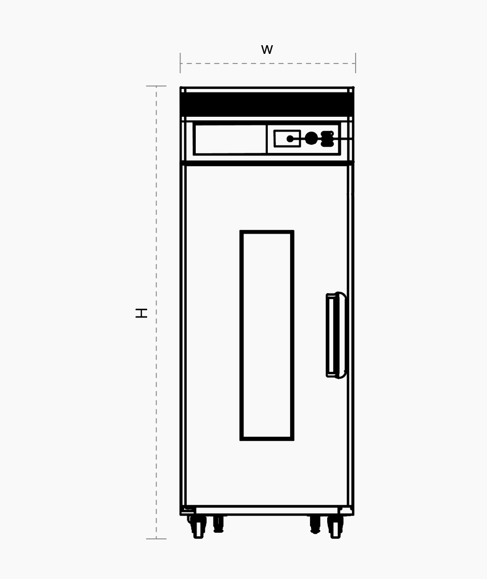 1 door - 1 controlle Dough Conditioner floor plan images